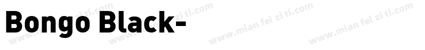 Bongo Black字体转换